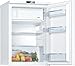 Bosch KTL15NWEB, Serie 2, Mini Kühlschrank, 106 L Kühlen & 14 L Gefrieren, 85 x 56 cm, MultiBox für Lagerung von Obst und Gemüse, LED-Beleuchtung, schneller kühlen mit der Super Kühlen-Funktion, Weiß