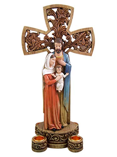 Holy Family Cross Advent Wreath 13 1/4 Inch #TOP1