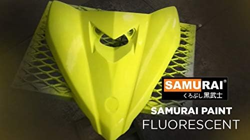 SAMURAI KUROBUSHI Spray Paint 1K Colour Coat #56**-Fluorescent Yellow Finish (D-I-Y)- 400ml
