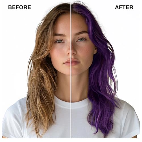 Image of IGK Cyber Tokyo | Intense Violet Hair Gloss + Color Depositing Mask | Boost Shine, Enhance Violet Tones, Refresh Color | Semi Permanent Conditioning Treatment | Vegan | 6 oz