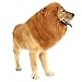 CPPSLEE Lion Mane for Dog Costumes, Realistic Wig for Medium to Large Sized Dogs, Halloween Costumes (Brown)