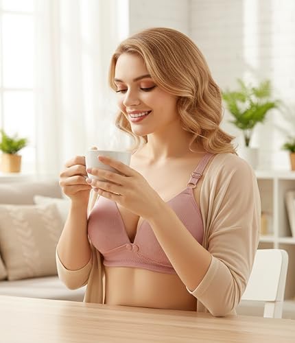 Image of DClub Nursing Maternity Bra Women's Seamless Lace Bras Wireless Breastfeeding Bra Breathable Bralette Pregnant Bras.