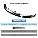 SKYYO Front Bumper Lip 4Pcs Compatible with For BMW F15 X5 M Sport 2014 2015 2016 2017 2018 Double Deck Front Bumper Lip Splitter (Glossy Black)