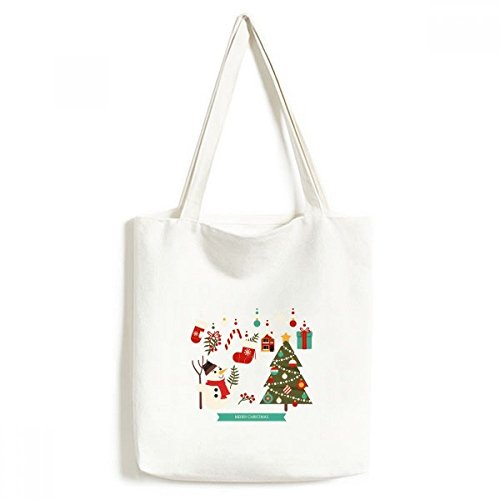 Cabas bonhomme de neige et Joyeux Noël, le sac de course lavable parfait pour vos cadeaux de fêtes