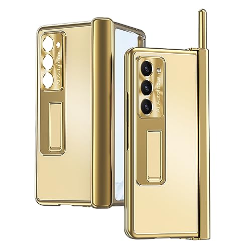 Coque aluminium Samsung Galaxy Z Fold 4 luxe dorée avec protection charnière