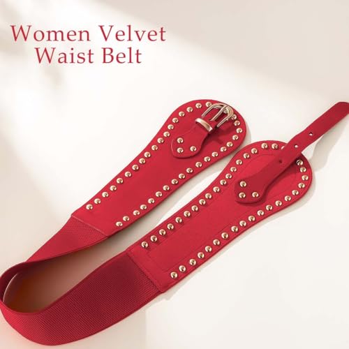 CanB Women Stretch Belts Elastic Wide Waist Belt Plus Size Belts Women's Waistband for Dress Waist Jewelry4