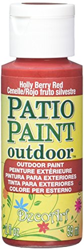 DecoArt Patio Paint, 2-Ounce, Holly Berry Red