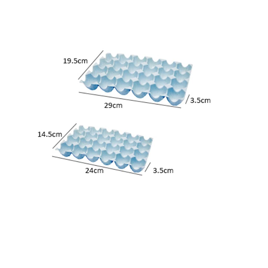 Caja de Almacenamiento de Huevos apilable Caja de Almacenamiento de Huevos de plástico, Estante de Almacenamiento de Huevos para refrigerador Caja de Almacenamiento de Cocina