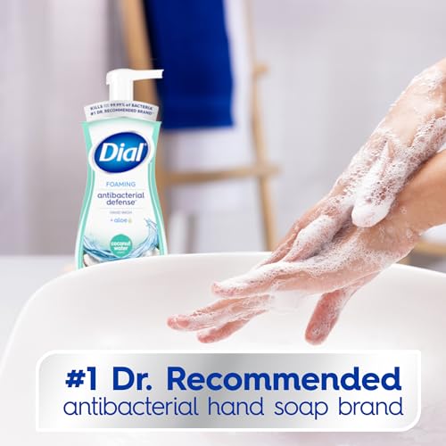 Dial Antibacterial Foaming Hand Wash, Coconut Water, 7.5 fl oz, 6-Pack - image 3