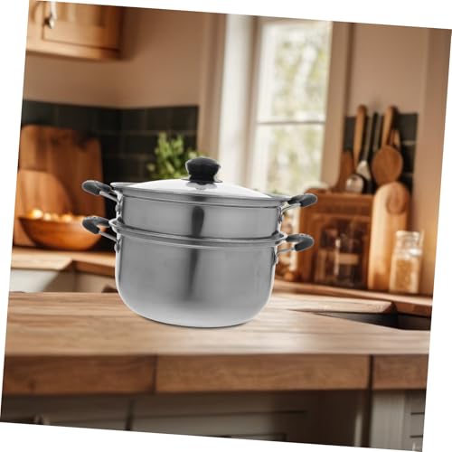 Marmite à aliments robuste 20 cm en acier inoxydable premium pour cuisson induction - 8