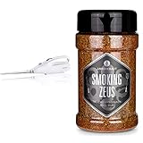 SEVERIN Elektromesser für müheloses Schneiden von Brot und Fleisch, weiß, EM 3965 & Ankerkraut Smoking Zeus, Gewürzmischung zum Grillen und Zubereiten von Gyros und Schweinefleisch, 200g im Streuer