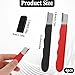4Pcs Garden Tool Blade Sharpener, Pocket Blade Sharpener for Garden Tools Multipurpose Usage Knife Sharpeners for Pruning Shears, Hedge Scissors, Clippers, Pocket Knives, and More (2, Red+Black)