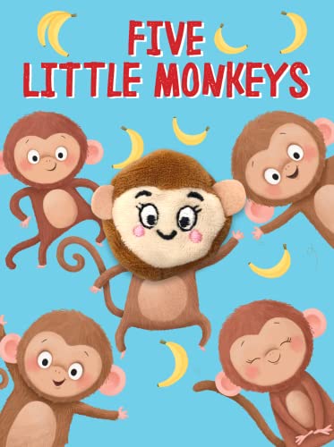 Image of Five Little Monkeys - Children's Finger Puppet Board Book