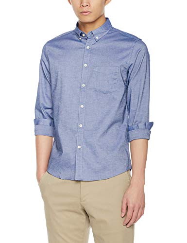 Demon&Hunter CS1 Series Men's Slim Fit Oxford Shirt Blue DCS1518U-XXS