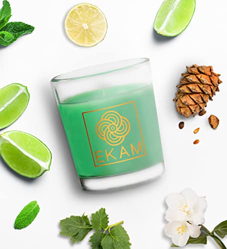 Image of EKAM Cedear & Mint Scented Votive Candle - 40 Grams Each - 10 Hours Burn Time - Ideal for Diwali, Home Decor & Gifting