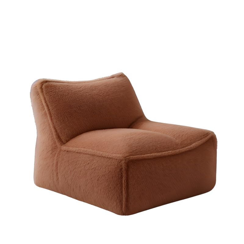 Image of Biggie Bean Bag Chair with Beans Filled 5XL Baithak Chair - Lounge in Style. Relax in Comfort. (Made of : Soft Fur Brown)