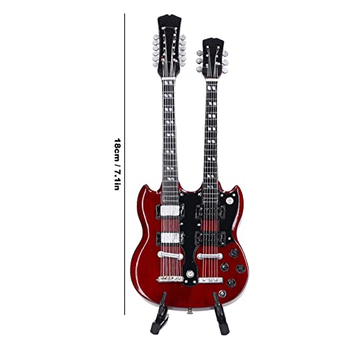 Modèle de guitare, modèle d’instrument de musique de mini guitare électrique élégante de guitare miniature en bois de 7… - Les Beatles, Paul McCartney, John Lennon, RIngo Starr, George Harrison Modèle de guitare, modèle d'instrument de musique de mini guitare électrique élégante de guitare miniature en bois de 7… – Image 7
