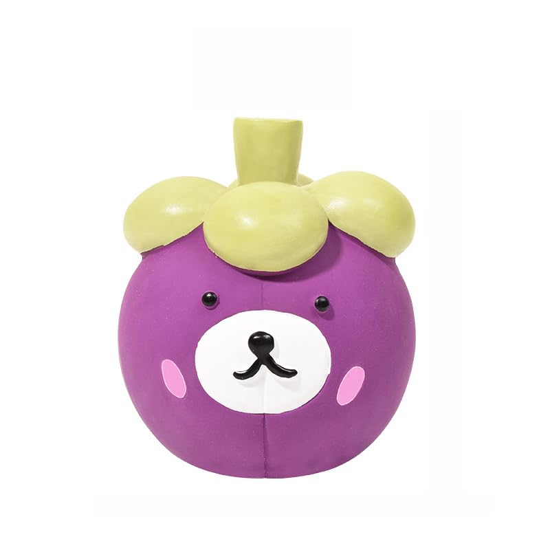 DAFORERAL Latex Dog Toy, Squeaky Cartoon Fruit and Animal Toys for Small Dogs, Peach Pig Durian Hedgehog Design Chew Toys for Boredom and Teeth Cleaning (V1)