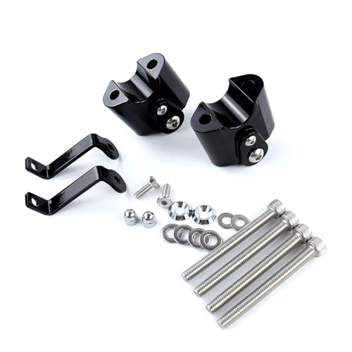 Rehausseurs guidon BMW R18 noir en aluminium usiné de haute précision