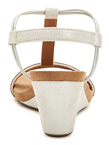 Image of Style & Co. Womens Mulanepwt Sequined Wedge Sandals