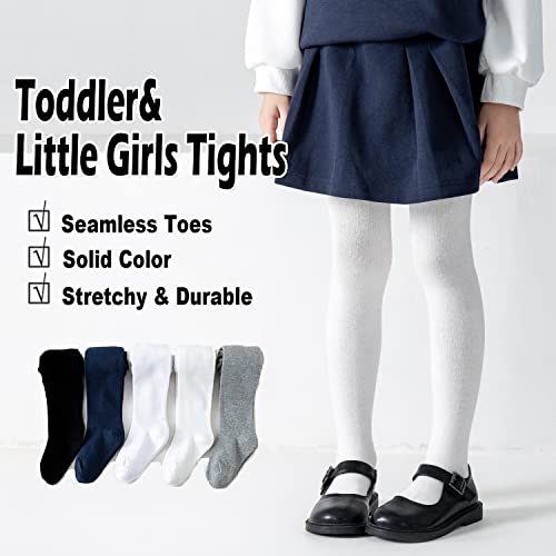 Image of EPEIUS Baby Girl Tights Thick Cable Knit Leggings Little Girls Cotton Stockings Pantyhose for Toddlers Child 2-10 Years