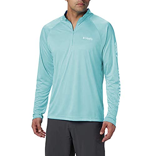 Columbia Men's Rapid Creek 1/4 Zip Lightweight Pullover, Mint