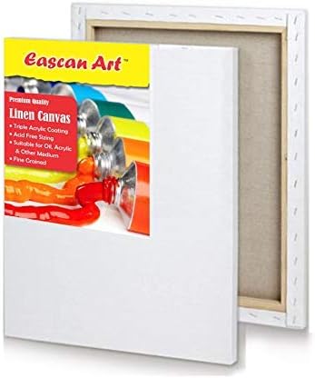 Eascan Art Medium Grain Stretched Linen Canvas 24" x 36" (Pack of 1)