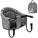 Fillikid Siège de Table Bebe, Chaise Nomade Bebe, Pliable avec Pinces Antidérapantes Réglables et Sac de Transport– Gris