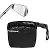 Club Scrub Golf Club and Golf Ball Cleaning Bag, Waterproof Clean Face Technology Liner, Detachable Clip, Machine Washable, Cleans Club Grooves, Dry Exterior (Neoprene or Microfiber Option Available)