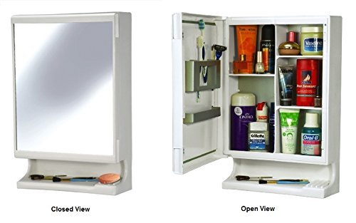 ZOSHOMI wall Mount Storage Cabinet with Mirror and Shelf -New Look Bathroom Mirror Cabinet |Bathroom Corner Cabinet with Storage 1