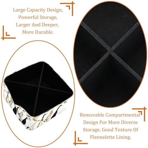 Rangement pour bureau et porte-crayons indien avec 4 compartiments - 5
