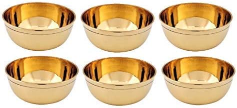 KTC Plus Brass Round Puja Katori (Gold)