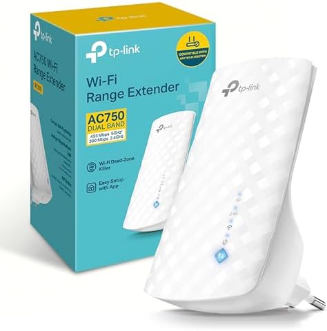 TP-Link RE190 AC750 - Amplificador Señal WiFi, 433Mbps en 5GHz 30...