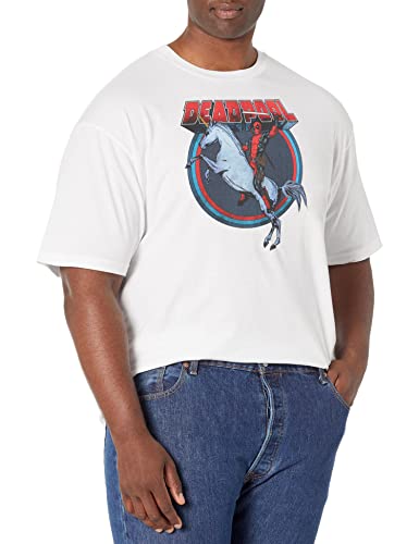 T-shirt Deadpool sur Licorne Marvel pour homme en taille XL blanc