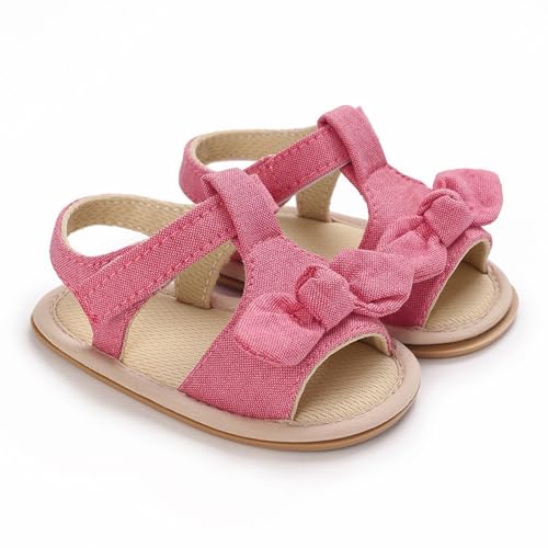 girl sandal size 2 Ruffle Bowknot Premium Soft Sole Anti Slip Open Toe Breathable Summer Outdoor Flat Shoes For Summer2