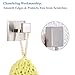 Aomasi Bath Robe Hook, SUS304 Stainless Steel Square Coat Towel Hook Utility Clothes Hanger for Bathroom Kitchen Wall Mount, Brushed Nickel