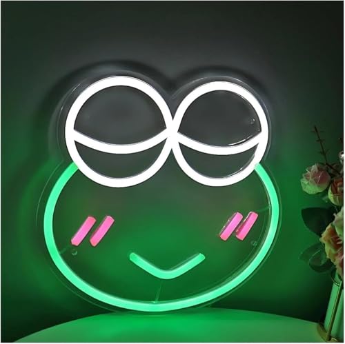 Lampe néon grenouille LED pour décoration de chambre à coucher