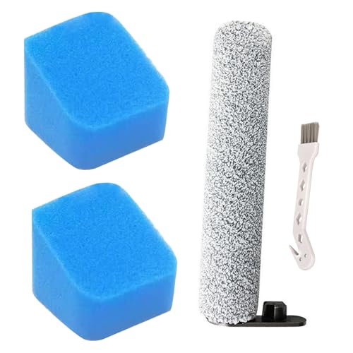 Image of Replacement Roller Filter kit Compatible with JONR ED12 Pro Vacuum Cleaner, 1 Brush Roller, 2 Sponge Filter, 1 Cleaning Brush