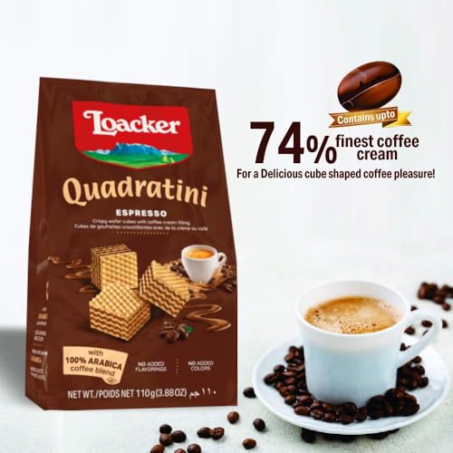 Image of Loacker Quadratini Espresso Wafer, 110g