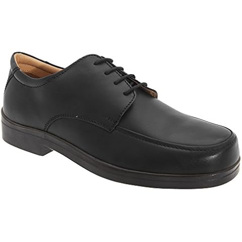 Roamers Mens Soft Leather Wide Fit Shoes Cover