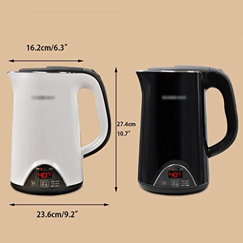 Hervidor eléctrico de acero inoxidable 1.7L doble pared miniatura 2