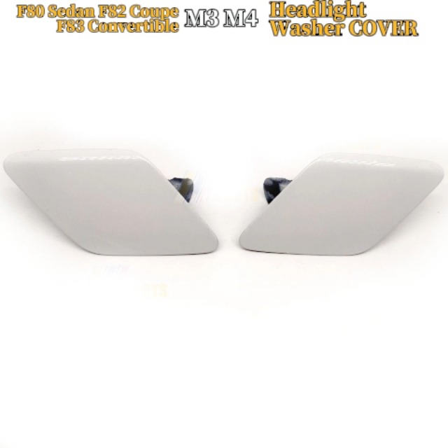 Headlight Washer Cover Pair For 2014-2019 BMW M3 M4 F80 F82 F83 – ABS Plastic