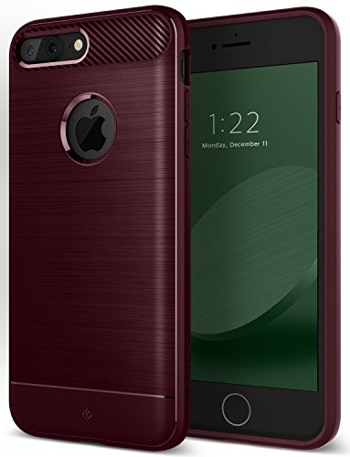 Caseology Vault for Apple iPhone 8 Plus Case (2017) - Rugged Matte Finish - Burgundy