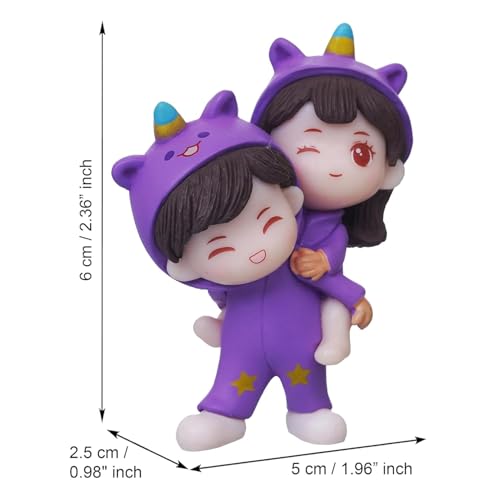 PICKARTME Valentine Gift for Girlfriend Boyfriend | Resin Miniature Cute Couple Statue Decorative Showpiece Valentine Day Gift for Husband Wife (PKM_Bench_Couple) 2 41hlnVZ8h9L