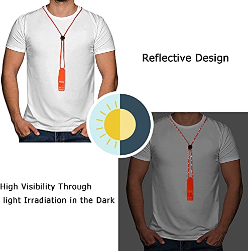 6PCS-Safety-Survival-Whistles-with-Adjustable-Reflective-Lanyard-Emergency-Plastic-Whistle-Marine-Whistle