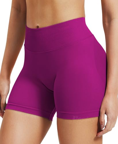 Image of VOYJOY Women Workout Impact Shorts 2.5 inch / 3.6 inch / 4.5 inch / 6 inch Scrunch Butt Booty | Tummy Control, High Waisted, Bike Short, Gentle Compression, for Women