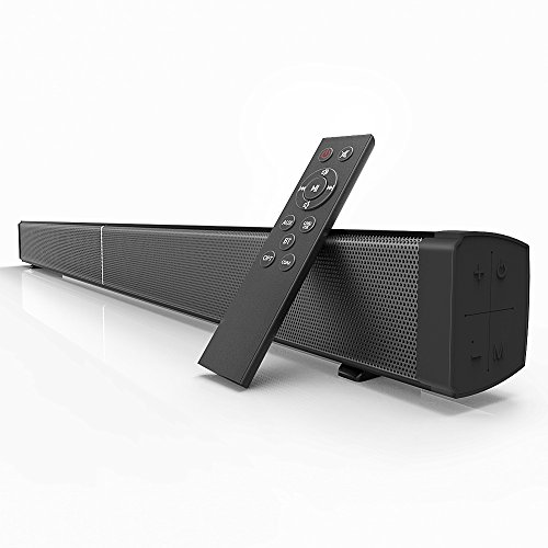 Soundbar, Jumphigh 32Inch 4 Speakers Strong Bass Sound Bar Bluetooth