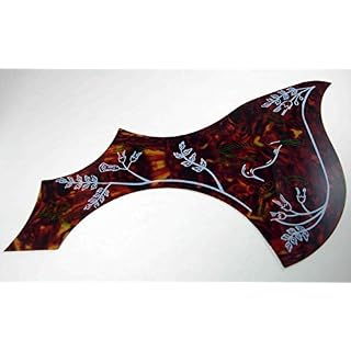 Pickguard pour guitare acoustique Mod. : Bird RED + 2 médiators de cadeau. - Les Beatles, Paul McCartney, John Lennon, RIngo Starr, George Harrison