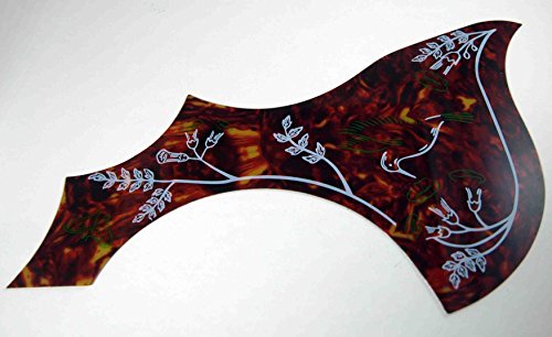 Pickguard pour guitare acoustique Mod. : Bird RED + 2 médiators de cadeau. - Les Beatles, Paul McCartney, John Lennon, RIngo Starr, George Harrison Pickguard pour guitare acoustique Mod. : Bird RED + 2 médiators de cadeau.