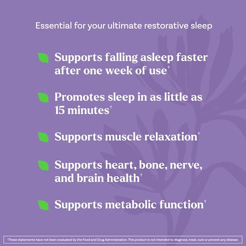 Natrol Sleep + Restore Magnesium Glycinate Blend Gummies with Melatonin 5mg - Calm Magnesium with GABA,Botanical Blend,Cherry Flavor,60 Gummies,(Pack of 2) - image 2